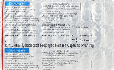 Dynapres 0.4mg Strip Of 30 Capsules