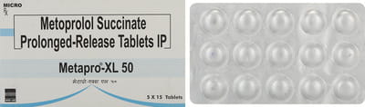 Metapro Xl 50mg Strip Of 15 Tablets