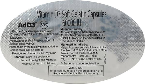 Add3 60000iu Strip Of 4 Capsules