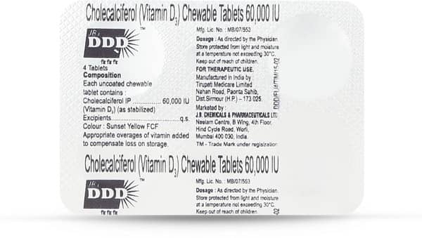 Ddd 60K Strip Of 4 Tablets
