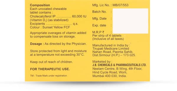 Ddd 60K Strip Of 4 Tablets