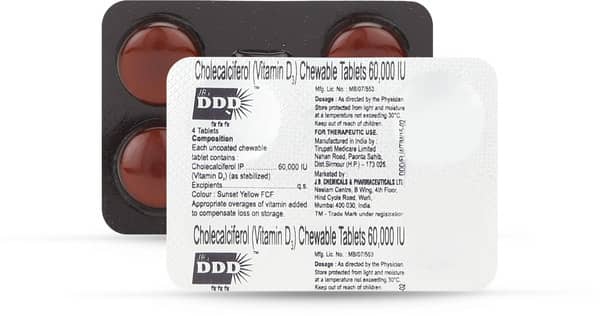 Ddd 60K Strip Of 4 Tablets