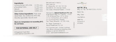Melaglow Rich Tube Of 20gm Cream