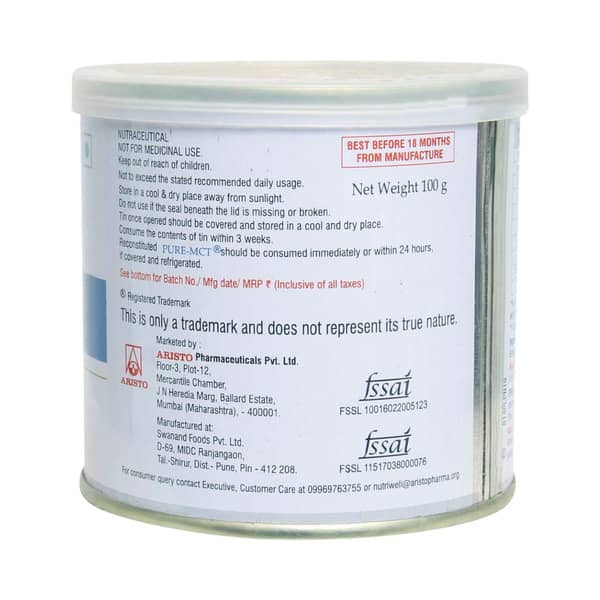 Pure Mct Tin Of 100gm Oral Powder