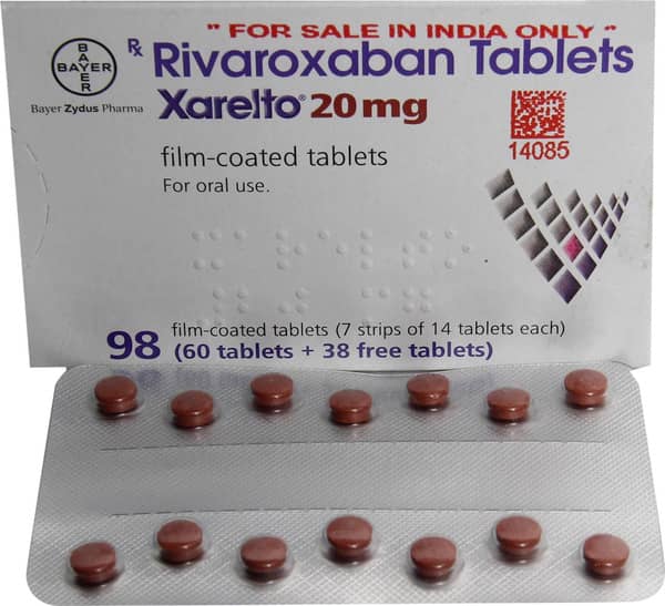 Xarelto 20mg Strip Of 28 Tablets