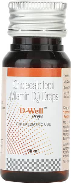 D Well 400iu Bottle Of 30ml Oral Drops