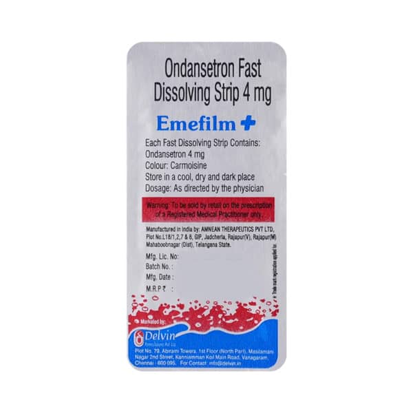 Emefilm 4mg Strip Of 30 Orally Disintegrating Strip