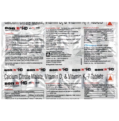 Bon K2 Hd Strip Of 10 Tablets