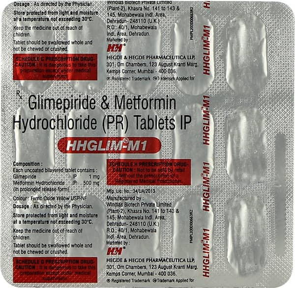 Hhglim M 1Mg Strip Of 15 Tablets