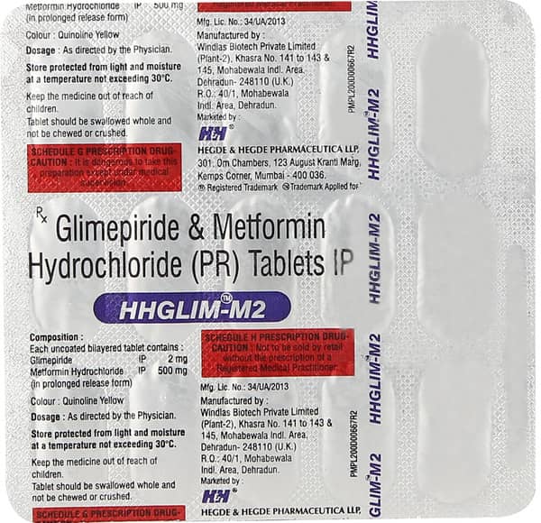Hhglim M 2Mg Strip Of 15 Tablets
