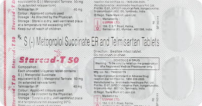 Starcad T 50mg Strip Of 10 Tablets