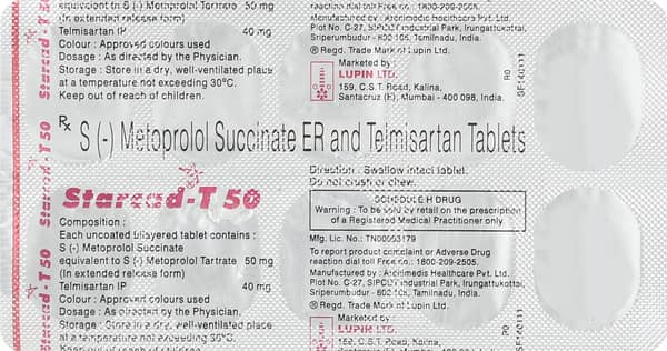 Starcad T 50mg Strip Of 10 Tablets
