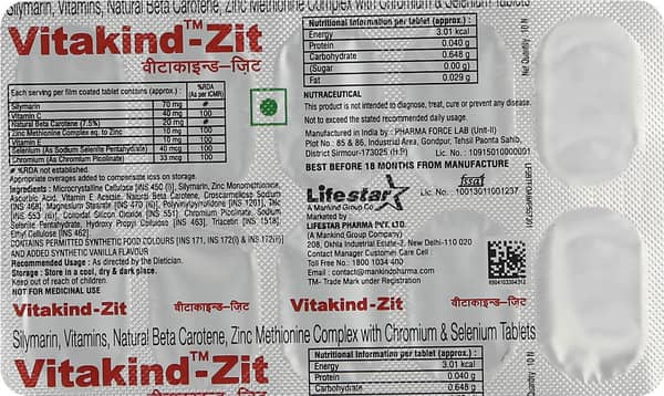 Vitakind Zit Strip Of 10 Tablets