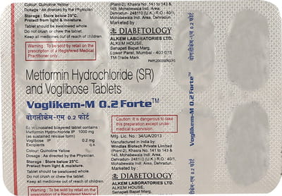 Voglikem M 0.2mg Forte Strip Of 10 Tablets