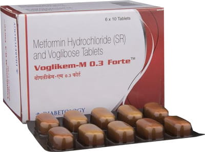 Voglikem M 0.3mg Forte Strip Of 10 Tablets