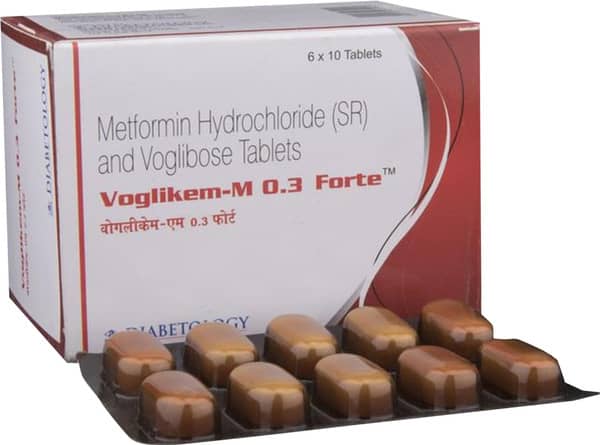 Voglikem M 0.3mg Forte Strip Of 10 Tablets