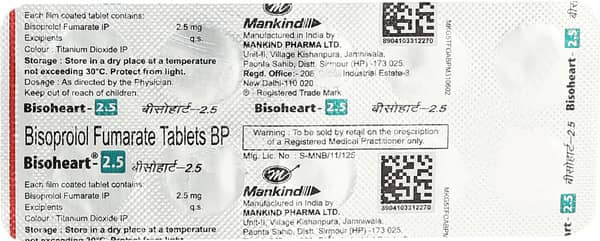 Bisoheart 2.5 Tablet