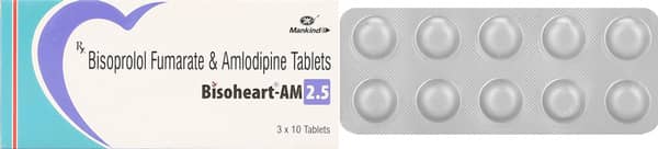 Bisoheart Am 2.5mg Strip Of 10 Tablets
