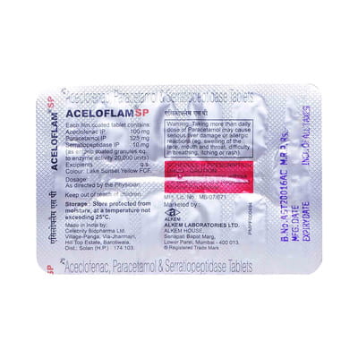 Acecloflam Sp Strip Of 10 Tablets