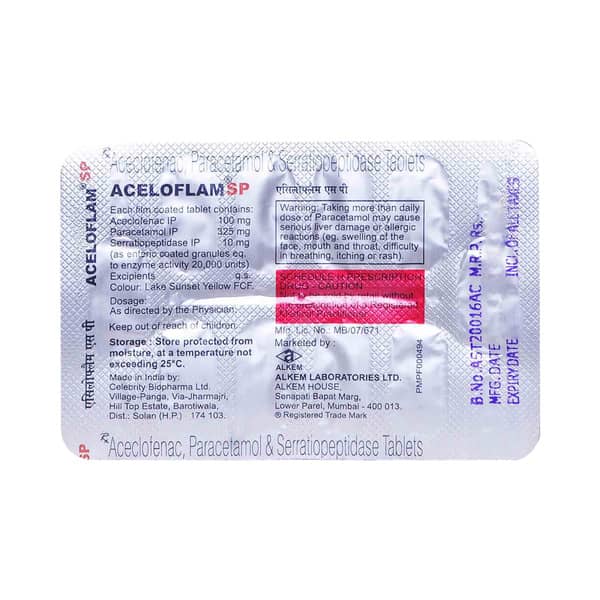 Acecloflam Sp Strip Of 10 Tablets