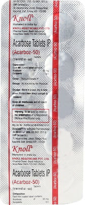 Acarboz 50mg Strip Of 10 Tablets