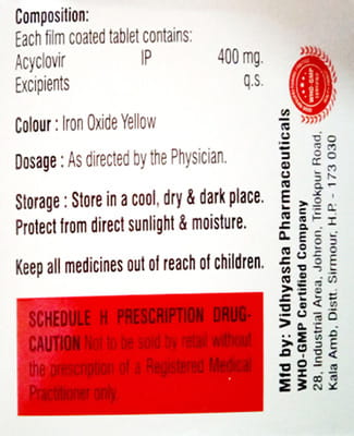 Acloveer 400mg Strip Of 10 Tablets