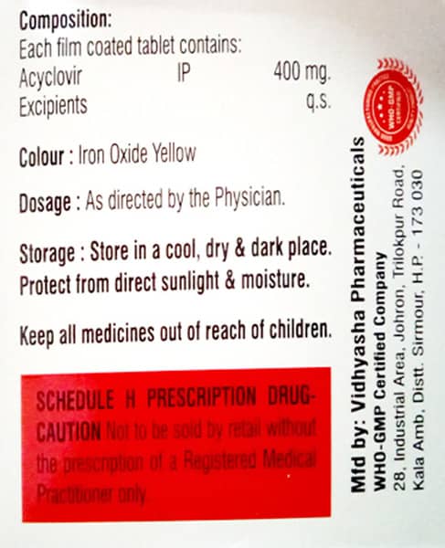 Acloveer 400mg Strip Of 10 Tablets
