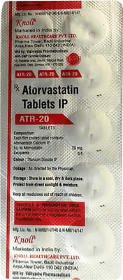 Atr 20mg Strip Of 10 Tablets