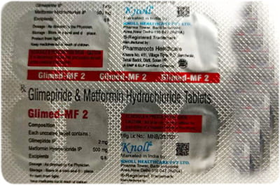 Glimed Mf 2mg Strip Of 10 Tablets