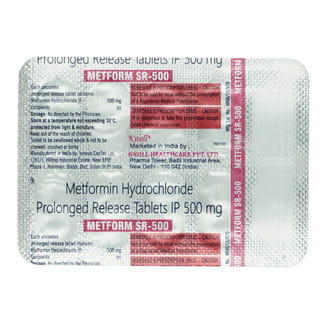 Metform SR 500 Tablet