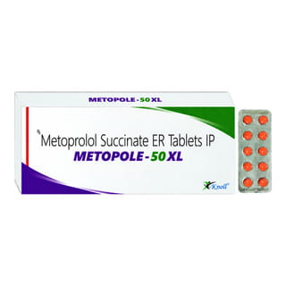 Metopole 50Mg Xl Strip Of 10 Tablets
