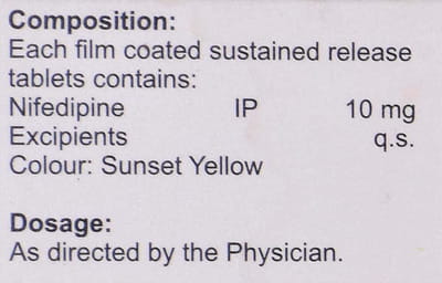 Nefidinol Retard 10mg Strip Of 10 Tablets