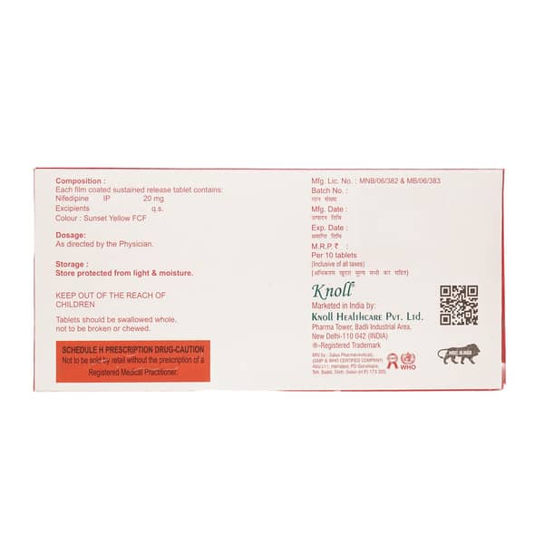 Nefidinol Retard 20mg Strip Of 10 Tablets
