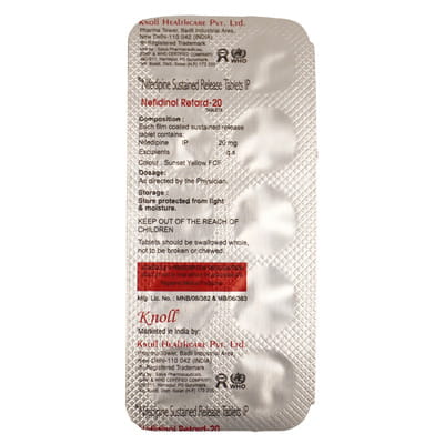 Nefidinol Retard 20mg Strip Of 10 Tablets