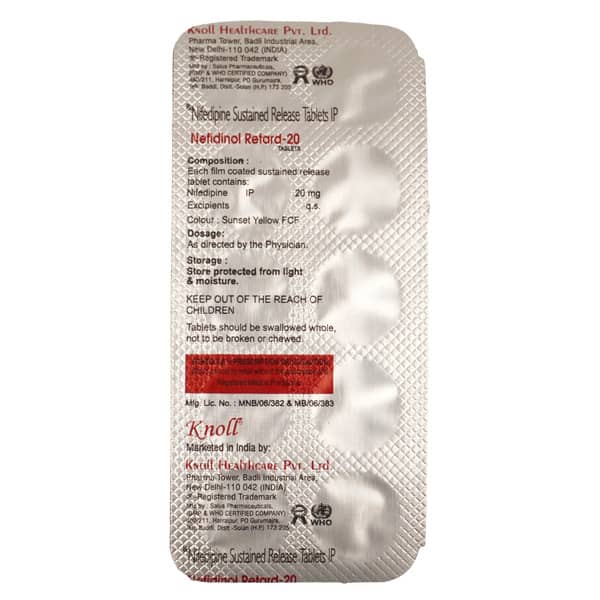 Nefidinol Retard 20mg Strip Of 10 Tablets