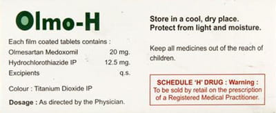 Olmo H 20mg Strip Of 10 Tablets