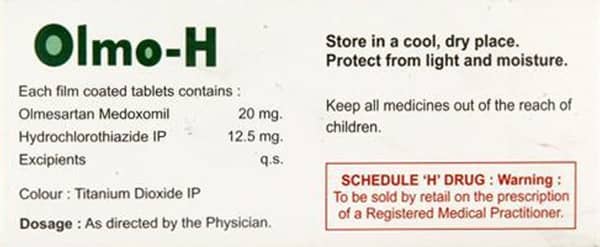 Olmo H 20mg Strip Of 10 Tablets