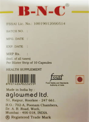 New Bnc Strip Of 10 Capsules