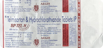 Bp Tel H 40/12.5mg Strip Of 10 Tablets