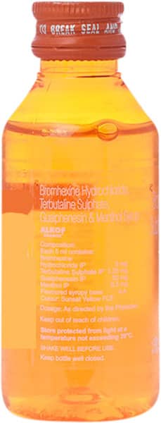 Alkof Orange Flavour Bottle Of 100ml Syrup