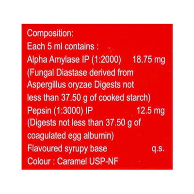 Alzyme Mixed Fruit Flavour Bottle Of 200ml Syrup
