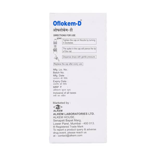 Oflokem Bottle Of 10ml Eye/Ear Drops