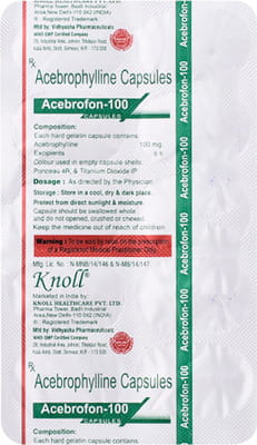 Acebrofon 100mg Strip Of 10 Capsules