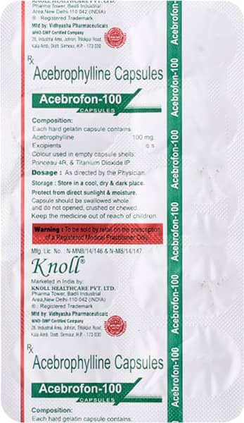 Acebrofon 100mg Strip Of 10 Capsules