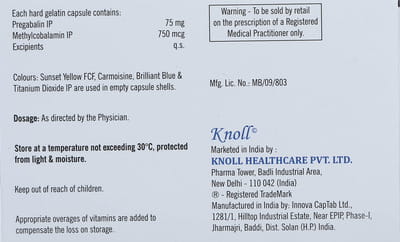 Pregabel M Strip Of 10 Capsules