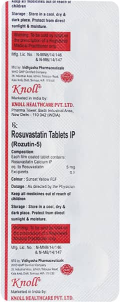 Rozutin 5mg Strip Of 10 Tablets