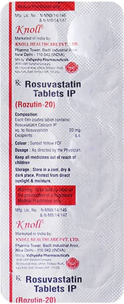 Rozutin 20mg Strip Of 10 Tablets