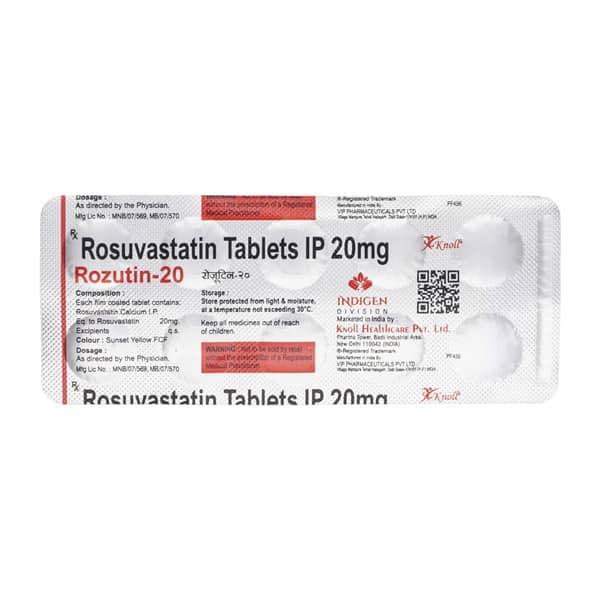 Rozutin 20Mg Strip Of 10 Tablets