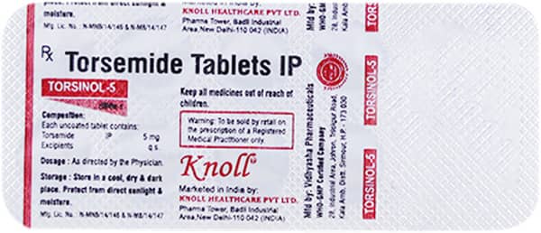 Torsinol 5mg Strip Of 10 Tablets