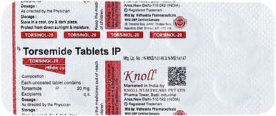 Torsinol 20mg Strip Of 10 Tablets